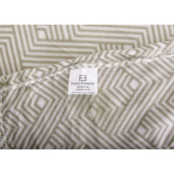 Fleece Κουβέρτα Υπέρδιπλη 220x240 Εμπριμέ 001052011Σ33