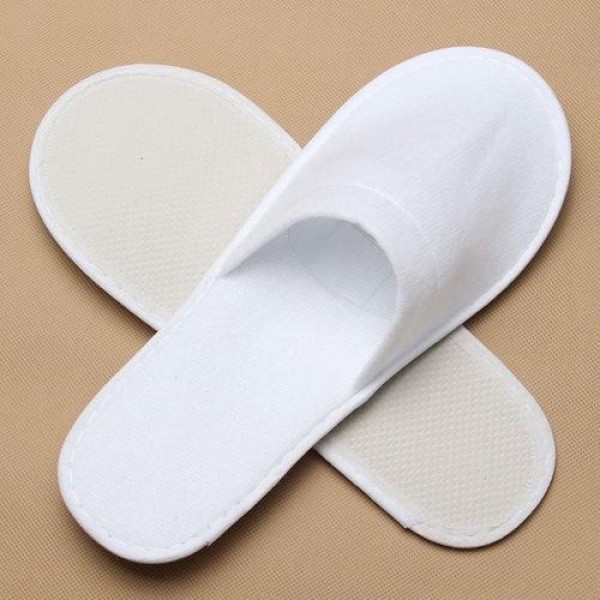 Ζεύγη Παντόφλες STANDARD LINE  - Polyfabric Κλειστή - Φρωτέ Πάχους 3mm - Συσκευασία 100τεμ σε χάρτινο κουτί