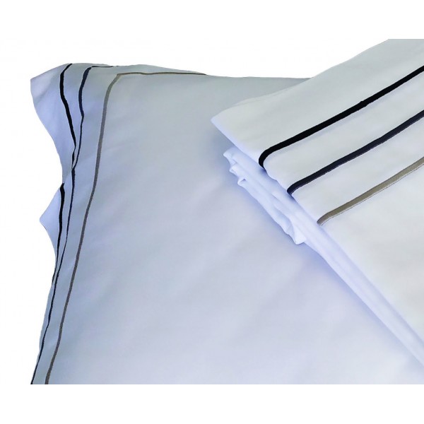 Σεντόνι Cotton Satin Plain Line TC310 Cotton 100% Three Lines 295x310