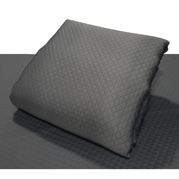 Κουβέρτα Πικέ Le Blanc ΙΣΠΑΝΙΑΣ Polyester 100% Dark Grey Υπέρδιπλη 240x260