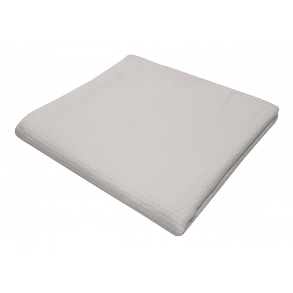 Κουβέρτα Πικέ Le Blanc Sanforized Cotton 100% Μονή 170x260 White