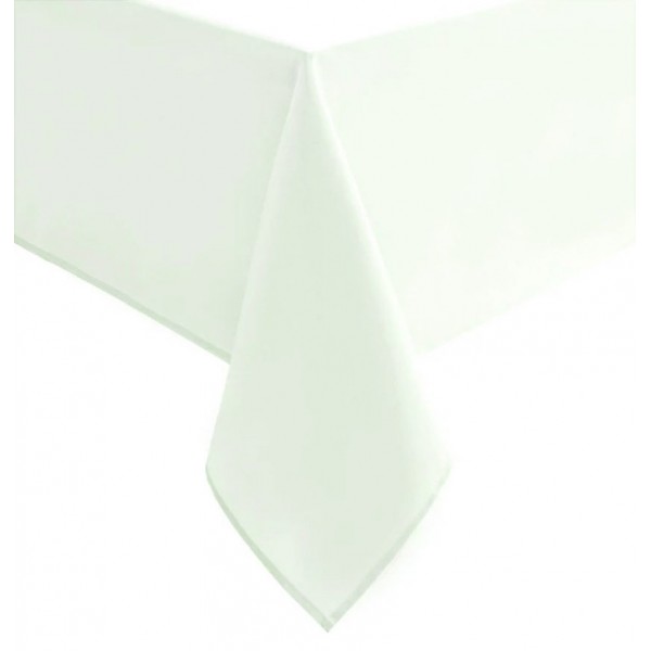 Τραπεζομάντηλο PLAIN LINE Polyester 100% White 90x90