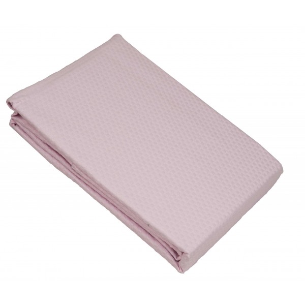 Κουβέρτα Πικέ Le Blanc Sanforized Cotton 100% Pink Μονή 170x245