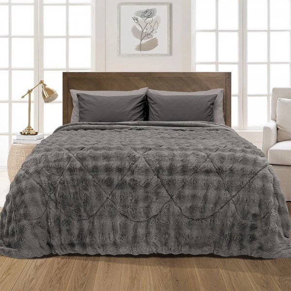 LINO ΚΟΥΒΕΡΤΟΠΑΠΛΩΜΑ CONILIO DGREY 160X220