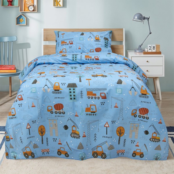 LINO ΠΑΙΔΙΚΑ ΣΕΤ ΣΕΝΤΟΝΙΑ PLAYGROUND TOWN PETROL 170X260