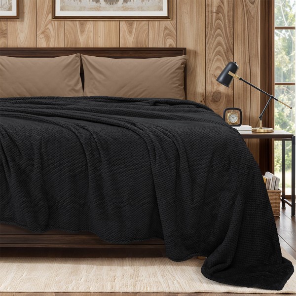 LINO ΚΟΥΒΕΡΤΑ FLEECE NAPNEST BLACK 220X240