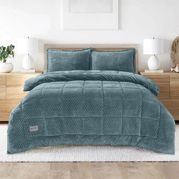 LINO Κουβερτοπάπλωμα Υπέρδιπλο (220x240) Lofti Ντένιμ