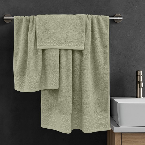 LINO Σετ πετσέτες 3τμχ (30x50,50x90,70x140) Serapha Λεμονί