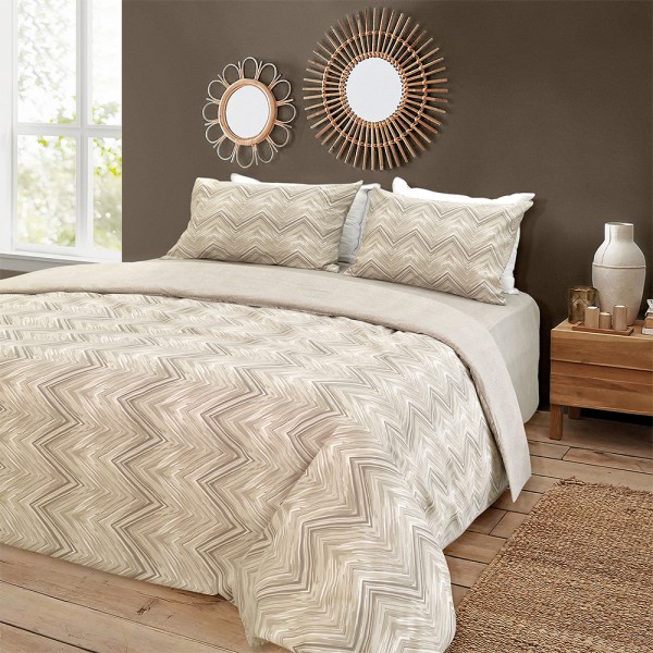 LINO ΣΕΤ ΠΑΠΛΩΜΑΤΟΘΗΚΗ ICONIC BEIGE FLANNEL 220X240