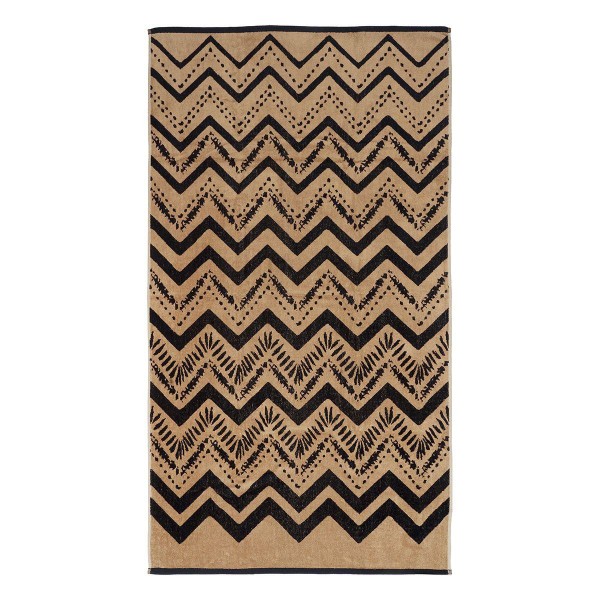 LINO ΠΕΤΣΕΤΑ ΘΑΛΑΣΣΗΣ ZIGZAGE BROWN 86X160