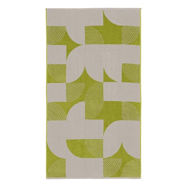 LINO ΠΕΤΣΕΤΑ ΘΑΛΑΣΣΗΣ GEOMETRICO LGREY-GREEN 86X160