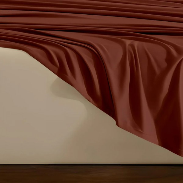 LINO ΣΕΤ ΣΕΝΤΟΝΙΑ DOBLE CREAM-BORDEAUX 240X260