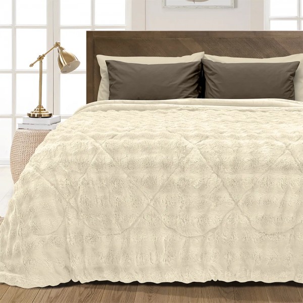 LINO ΚΟΥΒΕΡΤΟΠΑΠΛΩΜΑ CONILIO ECRU 160X220
