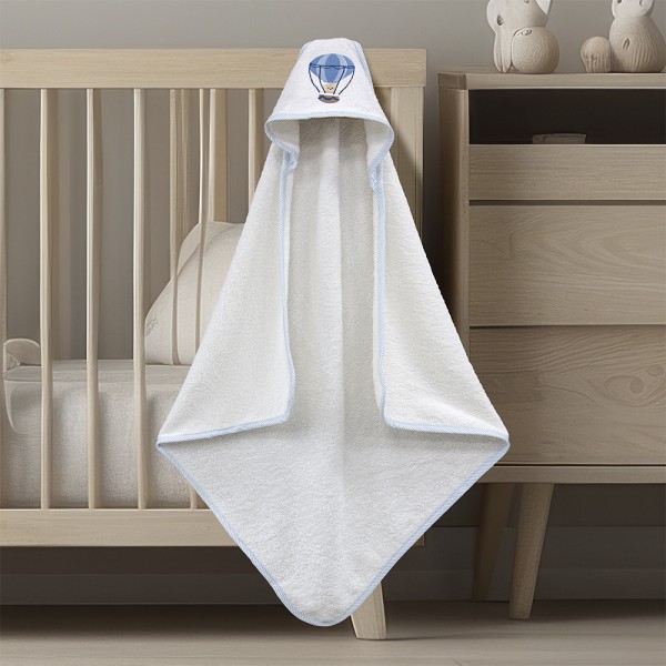 LINO ΚΑΠΑ PALONCINO WHITE/BLUE 75X75