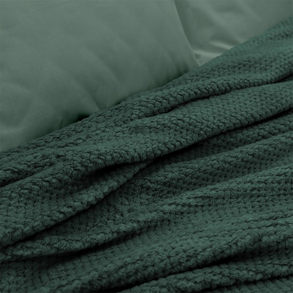 LINO ΚΟΥΒΕΡΤΑ FLEECE NAPNEST GREEN 220X240