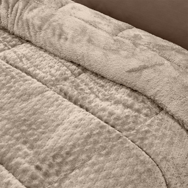 LINO Κουβερτοπάπλωμα Υπέρδιπλο (220x240) Lofti Taupe
