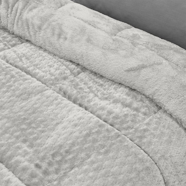 LINO Κουβερτοπάπλωμα Μονό (160x220) Lofti Ασημί