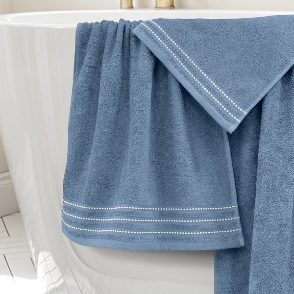 LINO Σετ πετσέτες 3τμχ (30x50,50x90,70x140) Veluva Πετρόλ