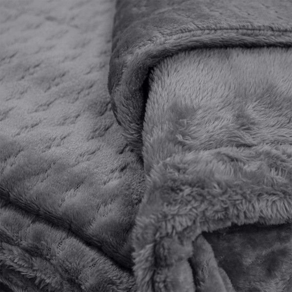 LINO Κουβέρτα Μονή (160x220) Sherpa Lofti Γκρι