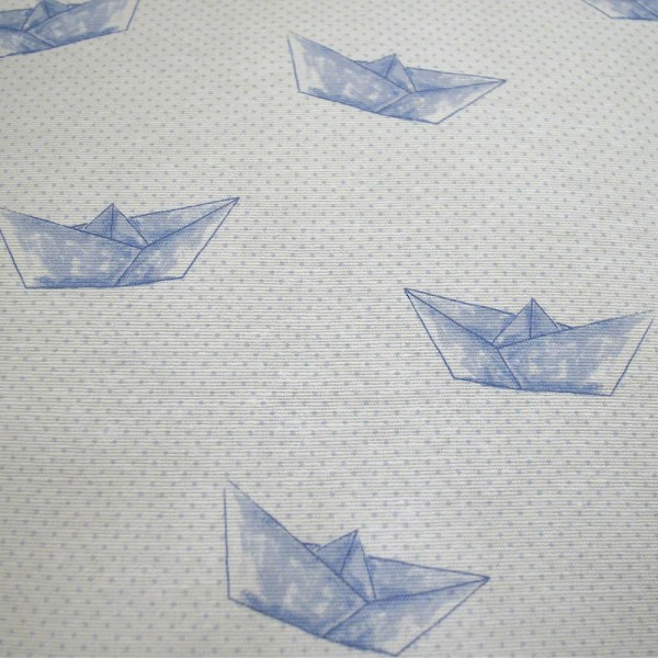 LINO ΜΑΞΙΛΑΡΟΘΗΚΗ PAPER BOAT 601 BLUE 45X45