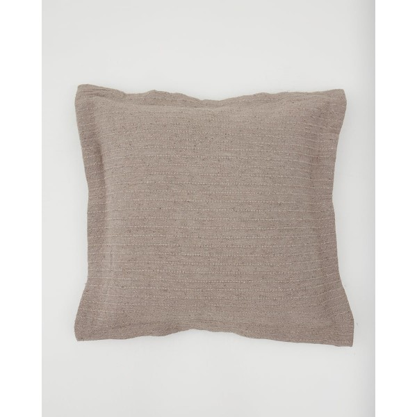 Διακοσμητική Oxford Μαξιλαροθήκη Καναπέ Δαπέδου Nairi 40x40 3cm Μπεζ