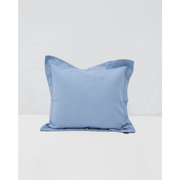 3D Βαμβακερή Πικέ Oxford Μαξιλαροθήκη Videl σε 8 Αποχρώσεις 45x45 5cm Μπλε Raf