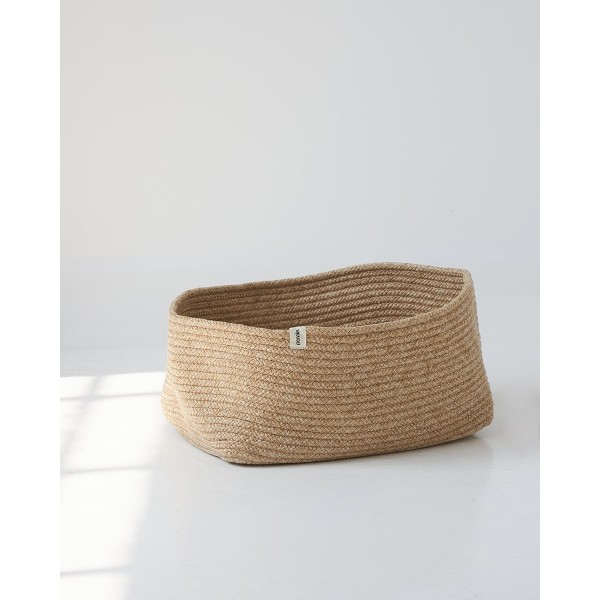 Boho Natural Παραλληλόγραμμο Πλεκτό Οικολογικό Καλάθι Lona 30x40x20cm Natural