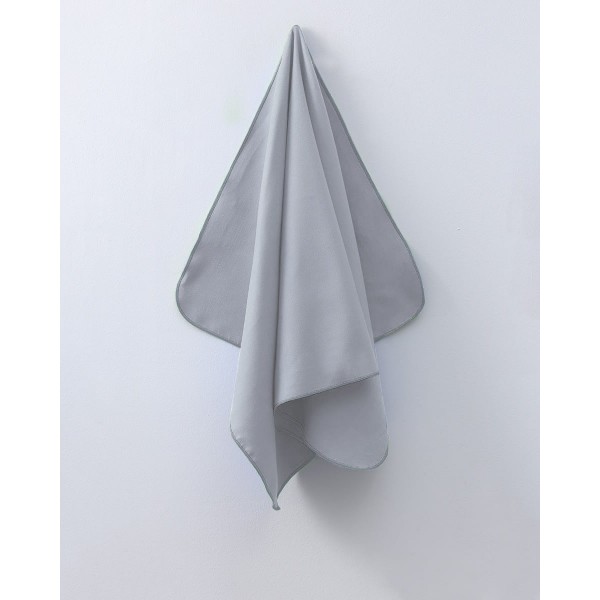 Πετσέτα μπάνιου Survivor με χρωματιστό φεστόνι Προσώπου | 50x90cm Γκρι