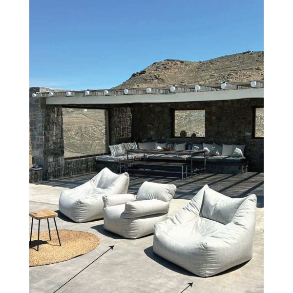 Πολυθρόνα Πουφ Εξωτερικού Χώρου Water & Sun Resistant Des.B