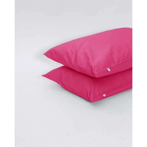Ζεύγος Βαμβακερές Μαξιλαροθήκες Daker 50x70cm Φούξια