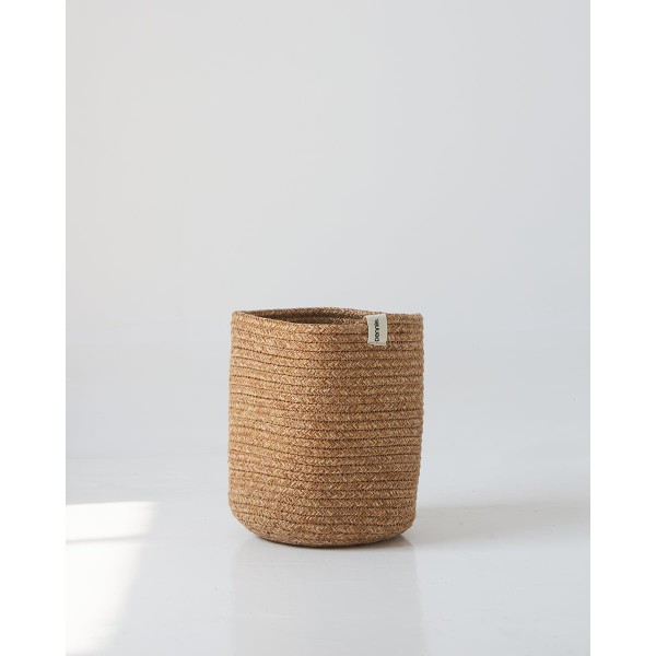 Boho Natural Πλεκτό Οικολογικό Καλάθι Lona Μεσαίο Natural