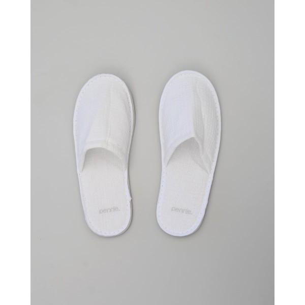 Πικέ Κλειστές Παντόφλες Slipper  One Size Άσπρο