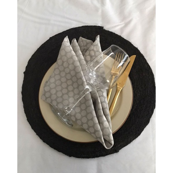 Ζακάρ Πουά Πετσέτα Φαγητού με Γαλλική Γωνία Perugia σε 2 Αποχρώσεις 40x40cm 40x40cm Σοκολά