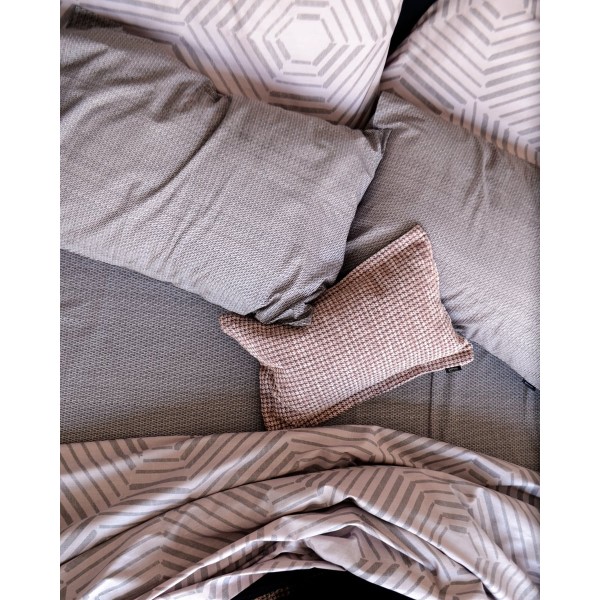 Βαμβακερό Εμπριμέ Πανωσέντονο Rubra σε 2 Αποχρώσεις Μονή (160x263cm) Πούδρα