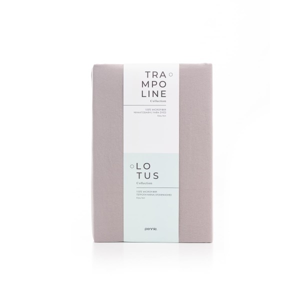 Microsilk Μονόχρωμο Πετροπλυμμένο Σεντόνι με Λάστιχο Lotus σε 3 Αποχρώσεις Διπλή (140x200+37cm) Σοκολά