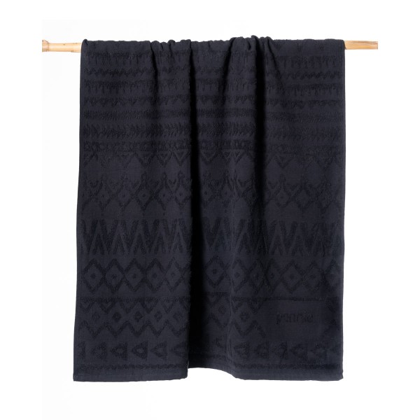Βαμβακερή Ζακάρ Πετσέτα Παρεό Maori 80x160cm Παρεό (80x160cm) Μαύρο