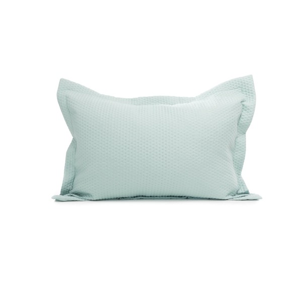 Microsilk Καπιτονέ Μονόχρωμη Oxford Μαξιλαροθήκη Virtuous σε 8 Αποχρώσεις 50x70+5cm 50x70 5cm Άκουα