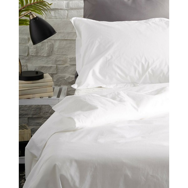 Παπλωματοθήκη Peak με Φερμουάρ Υπέρδιπλη (220x240cm) Άσπρο