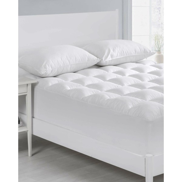 Microsilk Ανάγλυφο Ανώστρωμα Bodas Μονή (100x200+5cm) Άσπρο