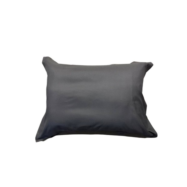 Microsilk Μονόχρωμο Ζακάρ Oxford Ζεύγος Μαξιλαροθήκες Ύπνου Robola σε 8 Αποχρώσεις 50x70+5cm 50x70 5cm Ανθρακί