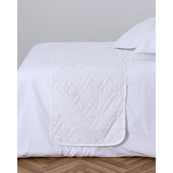 Καπιτονέ Τραβέρσα Κρεβατιού - Τραπεζιού Nomas Τραβέρσα | 50x180cm Άσπρο