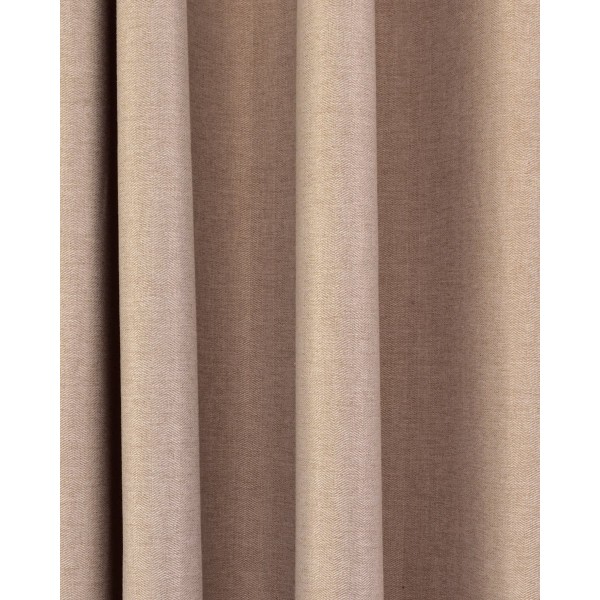 Έτοιμη Ραμμένη Ζακάρ Κουρτίνα Sibul σε 6 Αποχρώσεις 140x260cm Στενό Φύλλο Σοκολά