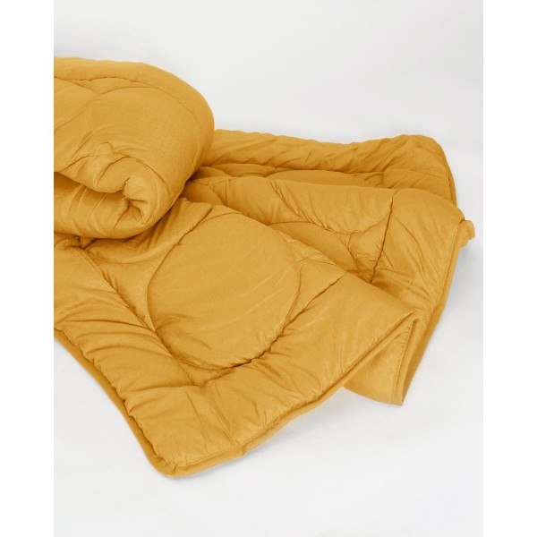 Microsilk Καπιτονέ Ζακάρ Πάπλωμα Point σε 10 Αποχρώσεις Super Υπέρδιπλη (240x260cm) Χρυσό