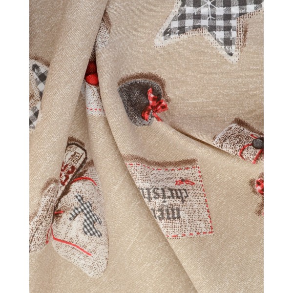 Πετσέτα Φαγητού Λονέτα Christmas Ornaments 52x52cm 52x52cm Μπεζ