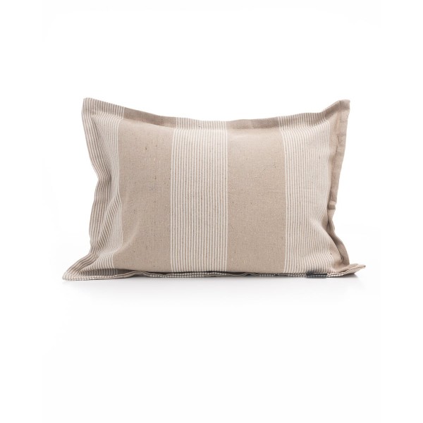 Βαμβακερή Oxford Μαξιλαροθήκη Achilles 50x70+3cm 50x70 3cm Σοκολά