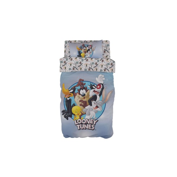 Σετ 3 Τεμαχίων Παιδικά Σεντόνια Looney Tunes Des. 1 Warner Bros 165x250cm Μονή (165x250cm)