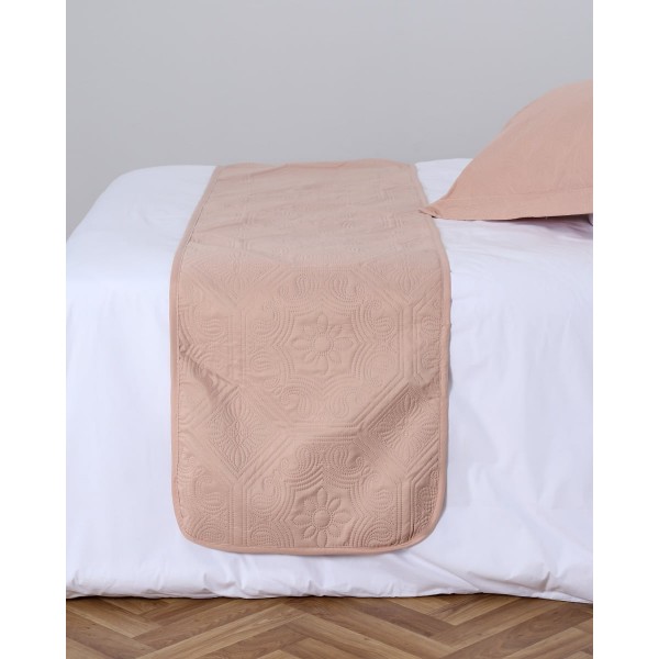 Καπιτονέ Τραβέρσα Κρεβατιού - Τραπεζιού Nomas Τραβέρσα | 50x180cm Σομόν