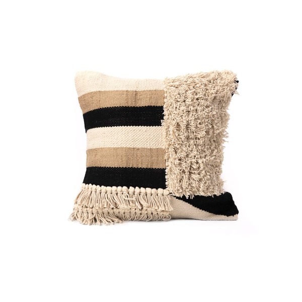 Boho Βαμβακερή Μακραμέ Μαξιλαροθήκη Φιγούρας Josee 45x45cm 45x45cm Μπεζ