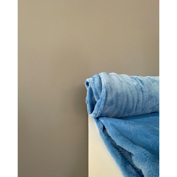 Βελουτέ Κουβέρτα Fleece Μετρίου Πάχους Arctic Υπέρδιπλη (220x240cm) Μπλε