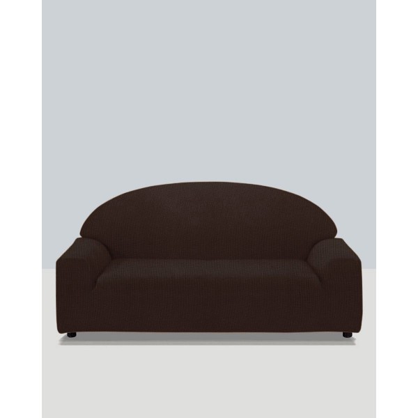 Ελαστικό Κάλυμμα Καναπέ Αχιβάδα Habit σε 7 Αποχρώσεις Τετραθέσιος (85x270cm) Καφέ